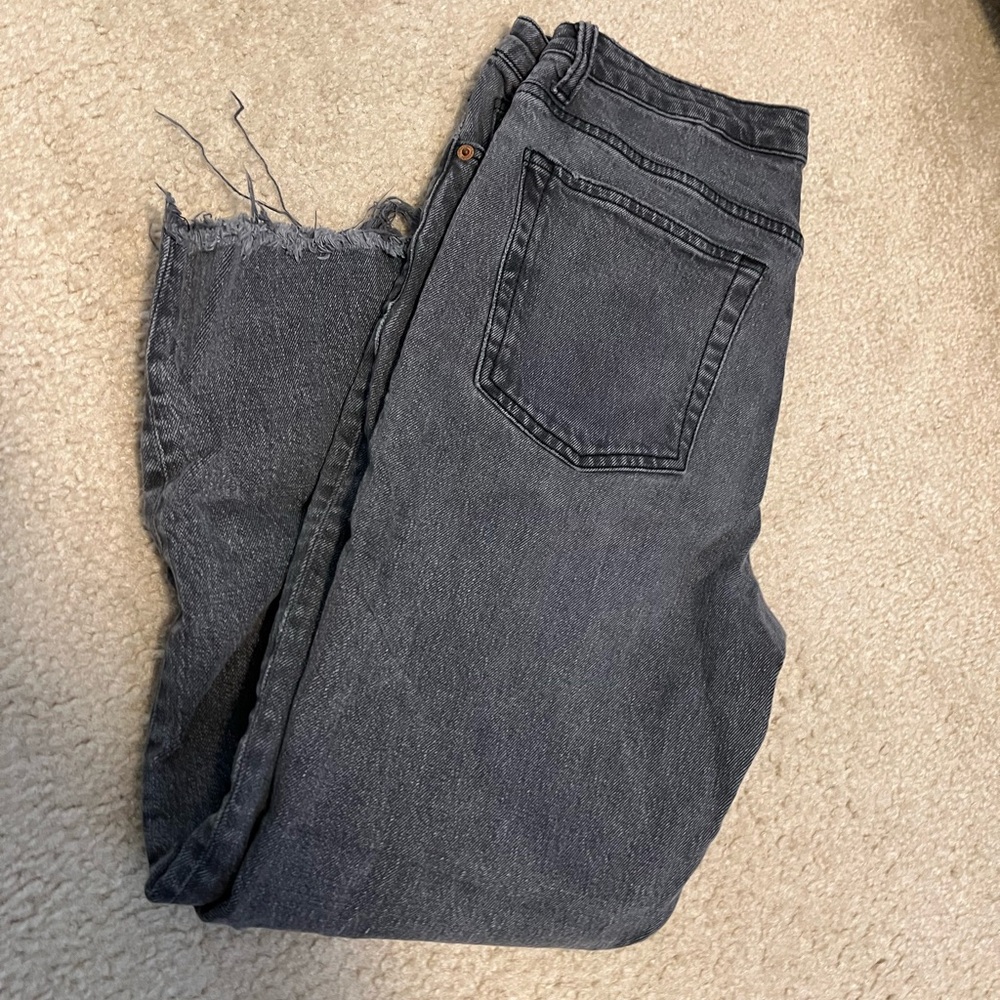 Off black top shop straight leg denim